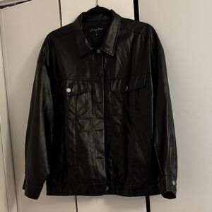 Emory Park Black Faux Leather Jacket
